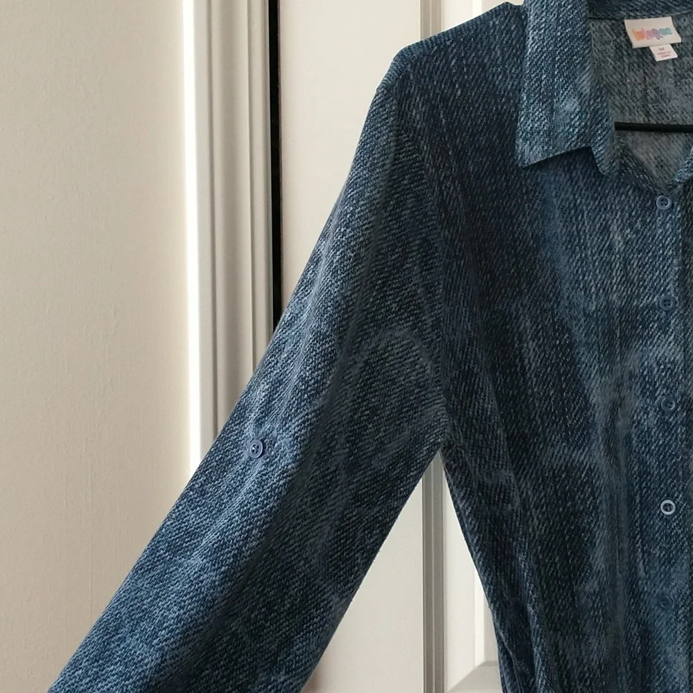 LuLaRoe medium blue teal - Picture 2 of 9